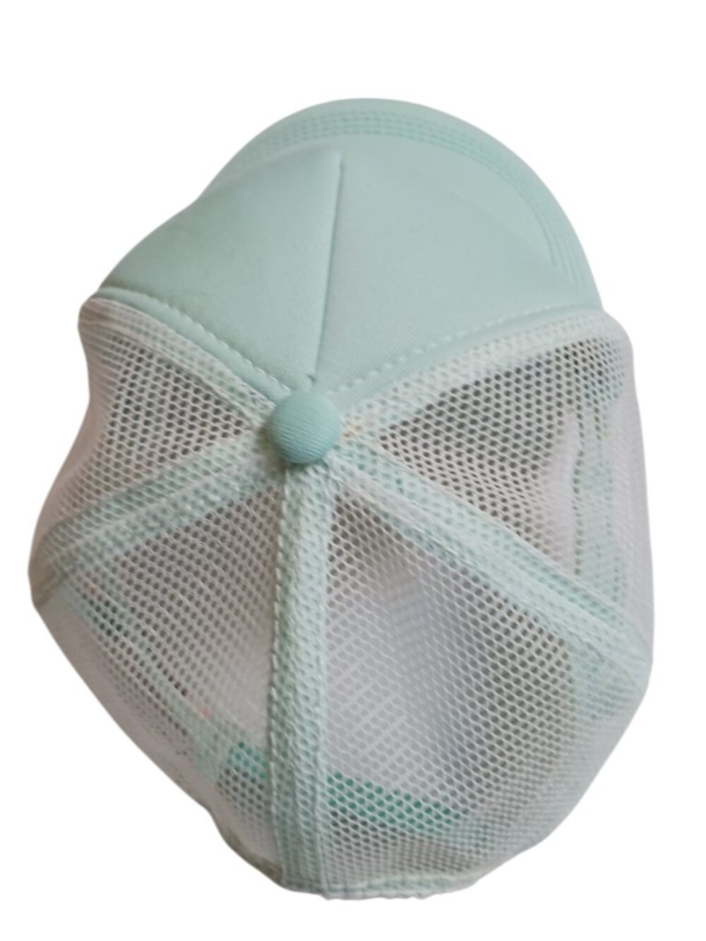 Billabong Mint Green & White Mesh Trucker Hat Surf Wave Logo Snapback - Picture 7 of 12